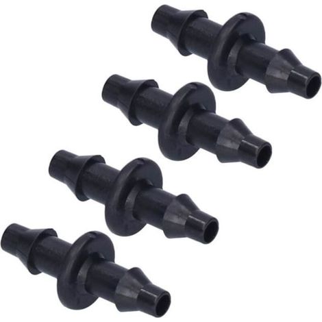 Straight Pipe Adapter 100pcs - 4/7mm 2-Way Connector for Drip Irrigation - Garden Watering Accessories