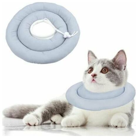 BUNTHAUS Anti Léchage Collerette Chat Anti Grattage Lavablecollier De Récupération Chien Chat Collerette Chien Ajustable Convient Aux Chats Et Petits Chiens (S), Ensoleillé (1/5)