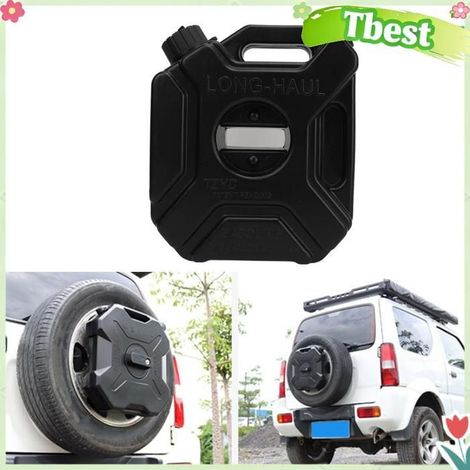 Tbest Bidons de stockage d'essence Bidon de gaz 3L 0.75 gallons, bidon de stockage d'essence, mazout, auto d'essence avec support (1/5)