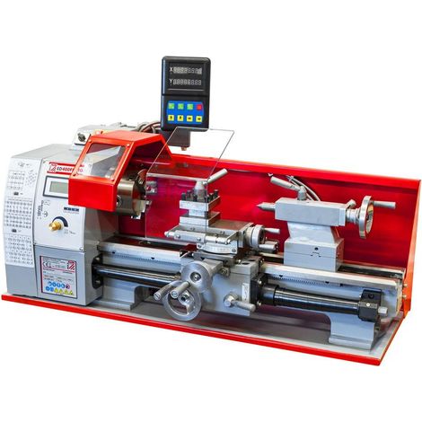 Holzmann – Tour à métaux 400 mm – Variateur numérique – Puissance 450W – Vitesse 50-2500 tr/min – Précision < 0,009 mm