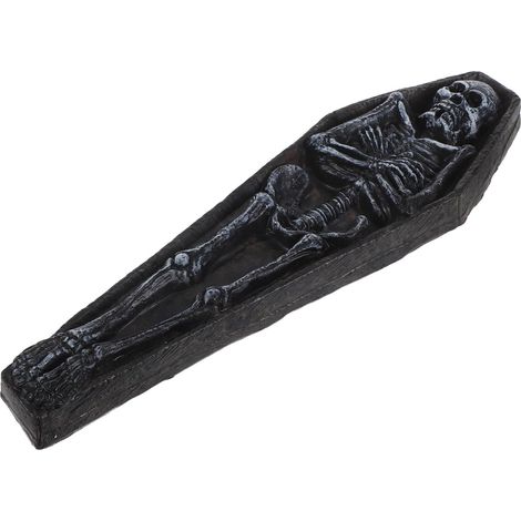 Brûleur Encens Forme De Crâne Terrifiant Porte-encens De Sorcière pour Yoga Plateau Long avec Ambiance Gothique pour Fête Halloween (1/5)