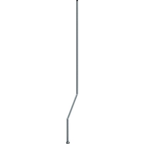 KWC AR Duschrohr, Durchmesser 18 mm, ÜM, Länge 1200 mm, Kröpfung 75 mm