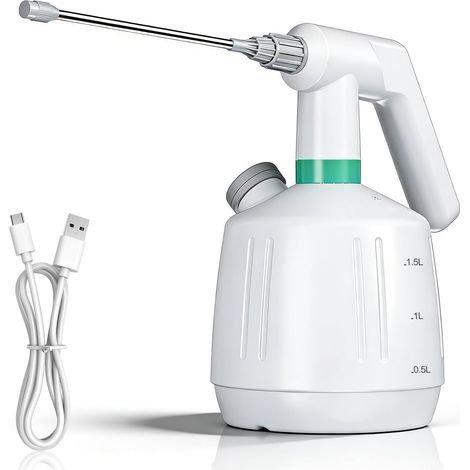 Spruzzatore elettrico ricaricabile da 2 litri, nebulizzatore elettrico per piante, spruzzatore da giardino con ugello regolabile, spruzzatore automatico per l'irrigazione domestica di piante e per la 