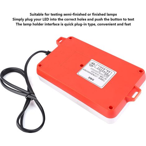 Testeur LED rapide pour lampe, vérificateur tension puissance éclairage LED, platine (Type A) (1/5)
