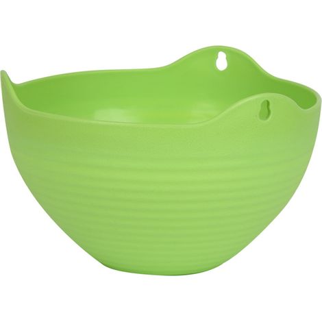 Pot Suspendu - Arrosoir Intégré - Bac à Plantes Rond avec Bac de Récupération et Chaîne Métallique - Pour Succulentes et Petites Plantes - 1 Pièce (1/4)