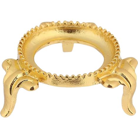 Socle en alliage d'or pour boule de cristal, présentoir sphère étagère (1/5)