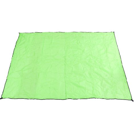Auvent rectangulaire en toile et acier inoxydable 2x3m avec quatre cordes, vert, pour cour, pelouse et jardin (1/5)
