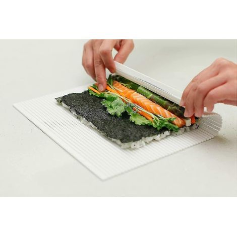 Tapis à sushi professionnel antiadhésif en plastique, tapis à sushi, rouleau à sushi (1/5)