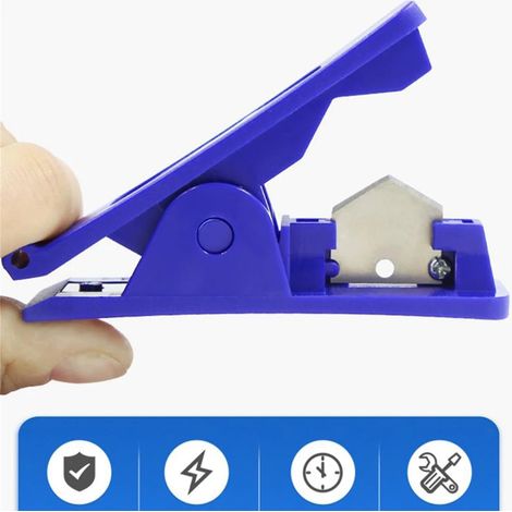 Schlauchschneidemaschine, Scherenform, für Nylon-, PE-, Kunststoff-, PVC-, PU-, Gummi- und Silikonschläuche, pneumatisches Werkzeug, schneidet bis zu 16 mm, 1 Stück