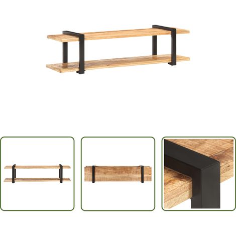Meuble tv bois -  Meuble TV 160x40x40 cm Bois massif de manguier brut (1/5)