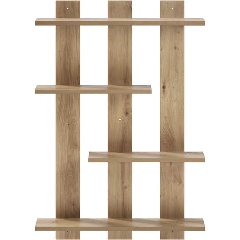 vidaXL Estante de pared Roble artisan 61 x 13,5 x 88 cm (1/2)