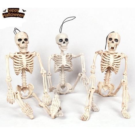 (Blanc)Squelette Halloween - Non spécifié - Lot de 3 - 40 cm - Plastique - Décoration Suspendue (1/4)