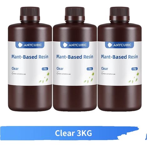 Resina para impresora 3D, lavable con agua, de alta precisión, color rosa. (1/2)