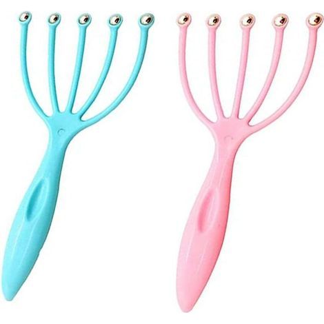 Kopfmassagegerät – 2 Stück – 19 x 9 cm – Stahlkugeln für Kopfhaut und Körper – Tragbar und ergonomisch – 2er-Pack (1/5)