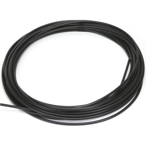 Gaine plastifiée pour câble. Ø int : 5 mm. Ø Ext : 7,8 mm. Rouleau de 25 m