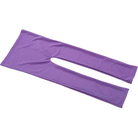 Serre-tête boucleur sans chaleur en élasthanne violet, doux et extensible, anti-frisottis, réduit les pointes fourchues, outil de coiffure nocturne pour cheveux longs. (1/5)
