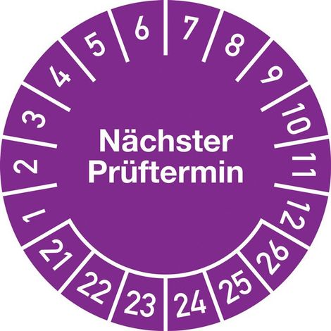 Placca di prova pluriennale D.20mm Avanti DATA DATA 2021-2026 FOIL BTL.A 100 PCS.