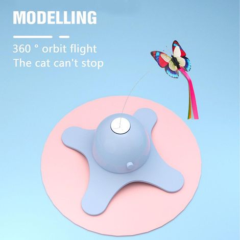 Jouet électrique pour chat, bâtonnet interactif en forme de papillon (1/5)