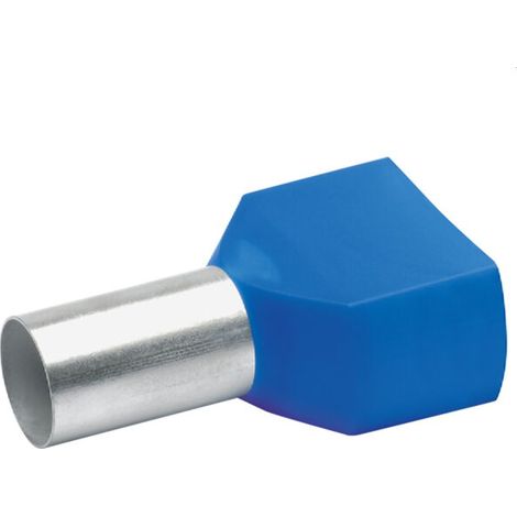 Klauke Zwillings-Aderendhülse 2x16qmm 30mm blau verzinnt isoliert 87714