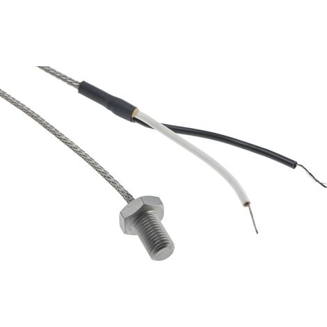 Thermocouple type J Ø M8 Bolt, L 13mm, +250°C max à Câble ( Prix pour 1 )