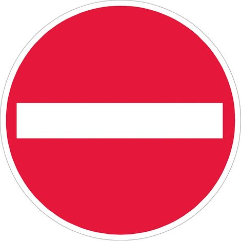 Moravia Warnaufsteller rot EINFAHRT GESPERRT