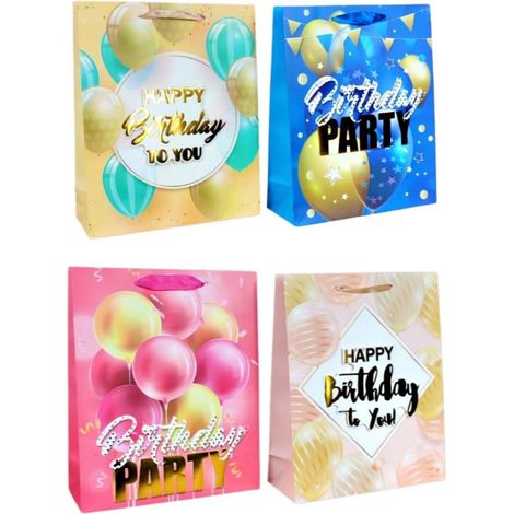 Bolsa de regalo con purpurina 3D para cumpleaños
