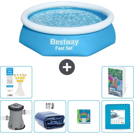 Bestway Piscina Bestway Fast Set Rotonda - 244x61 cm - 7-pezzi  S229
