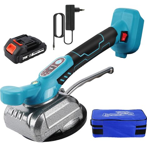 Machine de nivellement de carreaux, vibration à 5 vitesses, aspiration de 50KG, avec 1 batterie (1/2)