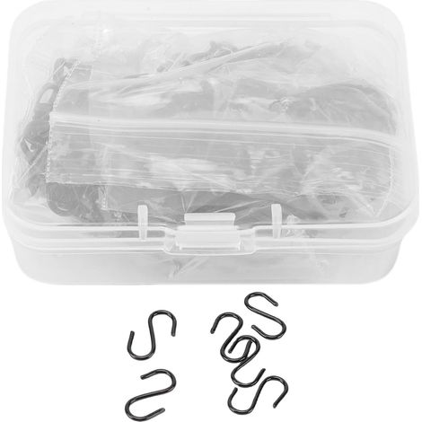 Gancho petit en forme de S Mini Recubrimiento negro (1/5)