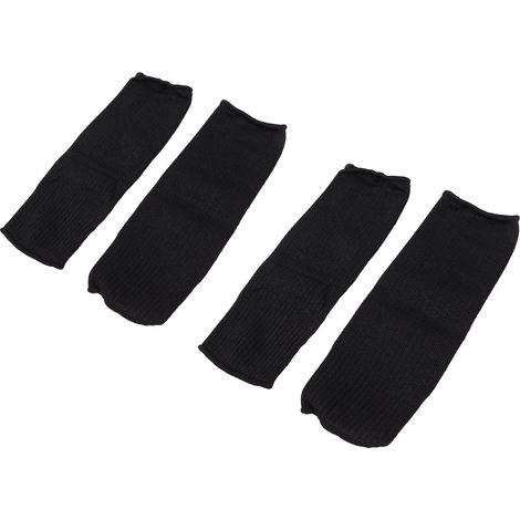 Lot de 4 manchons de protection anti-coupures et anti-morsures pour les bras, noirs. (1/5)