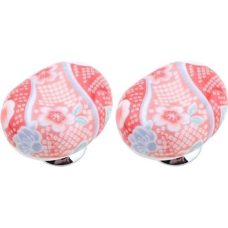 Boutons de porte en céramique rustiques et simples, 2 poignées (1/5)