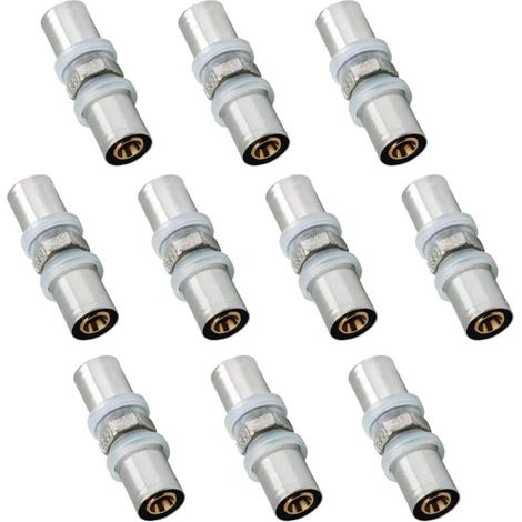 Lot de 10 Manchons égaux D16 multicouche à sertir RBM profil TH-H-U-B-F (1/3)