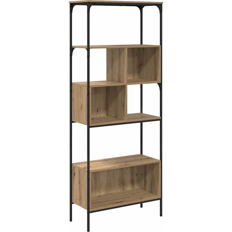 Bookcase Artisan Oak 76 x 33 x 188.5 cm Engineered Wood vidaXL