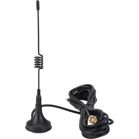 Antenne magnétique 433MHz avec connecteur RP-SMA male droit pour radioamateur (1/5)