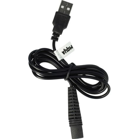vhbw Ladekabel kompatibel mit Braun Series 3 SmartControl3 TriControl 5715 Rasierer - Netzkabel, 120 cm