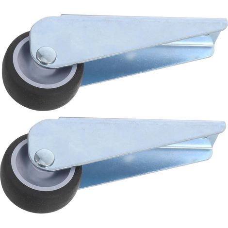 de 2 roulettes silencieuses pour portes roulements de haute (1/5)
