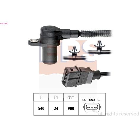 Capteur d'angle, vilebrequin EPS 1.953.587 HYUNDAI 39600-4X100