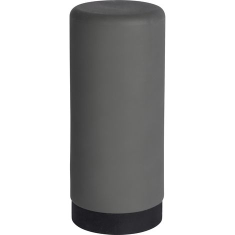 WENKO Sp lmittelspender Easy Squeez-e Grau, aus auslaufsicherem Silikon, Grau, Silikon grau, Nylon schwarz