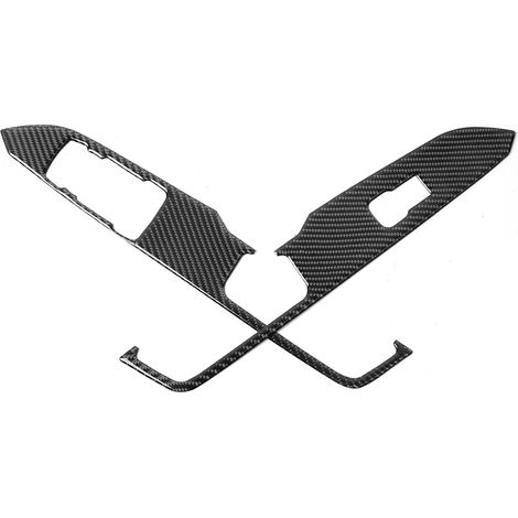 2pcs Cadre Trim Panneau Commande Lève-Vitre pour Ford Mustang 2015-2019 (1/5)