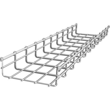 Mavil – Chemin de câble fil BFR60 200x60mm 3 mètres – Fixation encliquetable – Sortie des câbles dans toutes les directions – Excellente ventilation