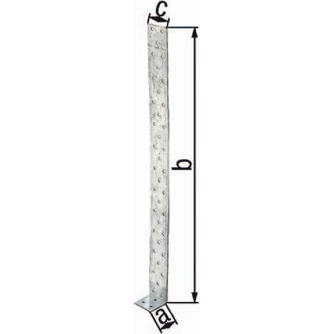 GAH 332105 Flachstahlbetonanker 205 x 40 x 40 mm Stärke 2 mm Stahl roh sendzimi (1/2)