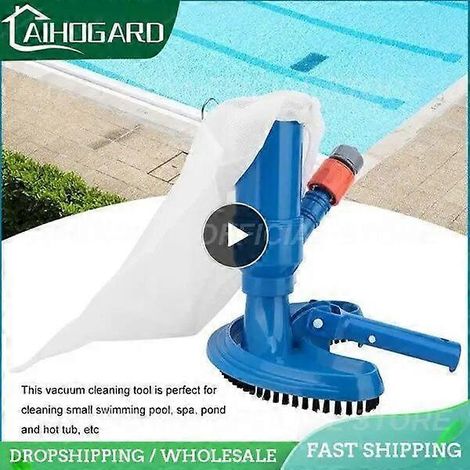 Nettoyeur de piscine portable, brosse de nettoyage pour piscine, bassin et fontaine, outils de nettoyage, accessoires pour spas extérieurs, articles de jardinage (1/5)