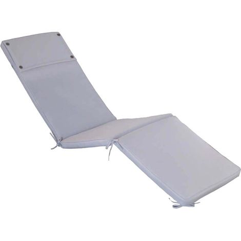 Außenkissen abnehmbar in Polyester 173x47 cm für Bett - Grey