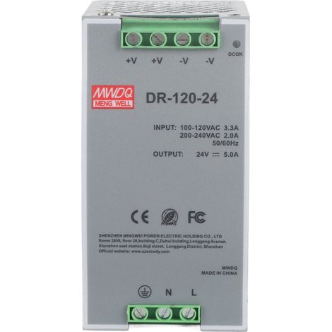 AC/DC Power Source Pulse Width Modulation 100240V 24V 5A 120W (1/5)
