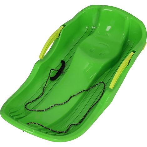 KOTARBAU® Luge Enfant - avec Frein - PVC - 79x38x16 cm - Vert - Sled - Traineau à Neige - Traineau Enfant - Robuste Ergonomique - pour Enfants (1/5)
