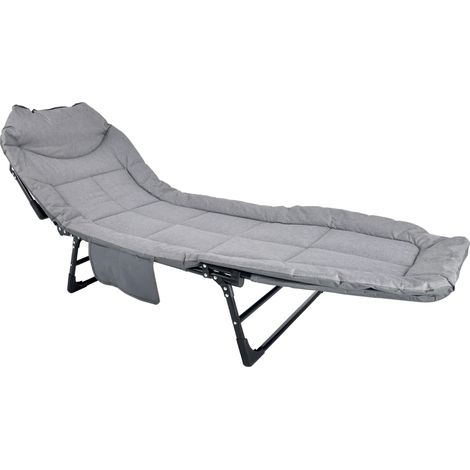 Werka Pro – Lit transat pliant confort – Matelas 600D Oxford 4cm – Tube acier peint Ø 25mm – Dimensions 190x65x30cm – Capacité 120kg