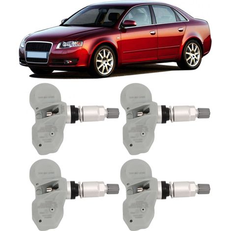 Capteur de pression des pneus TPMS 7PP907275G (lot de 4) pour Audi A6 2006-2010 (livré avec 4 piles CR2032 150 mAh intégrées) (1/5)