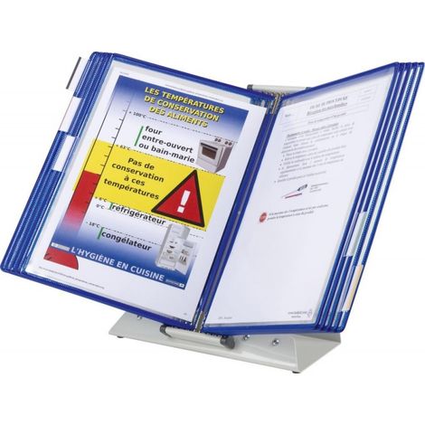 Tavolo Di Supporto A4 Grigio Blu 10 Pagine