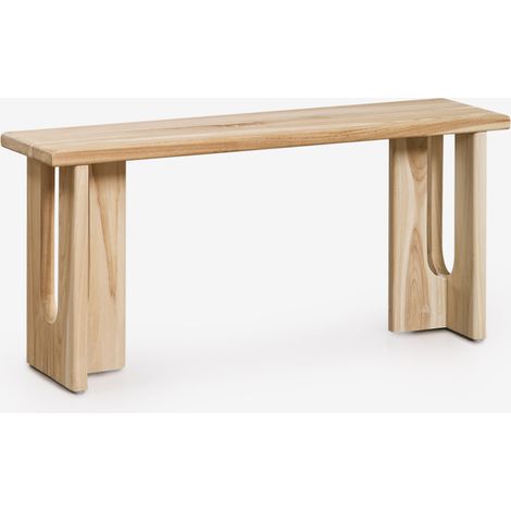 Banc 100 cm en bois de teck Tessalit SKLUM (1/5)
