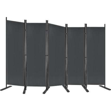 Raumteiler 280 x 180cm Paravent Outdoor Raumteiler Trennwand Sichtschutzwand mit Kabelbinder und Nägel Stellwand Sichtschutz Balkon Außen, Anthrazit NAIZY (1/5)